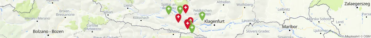 Kartenansicht für Apotheken-Notdienste in der Nähe von Afritz am See (Villach (Land), Kärnten)